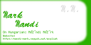 mark mandi business card